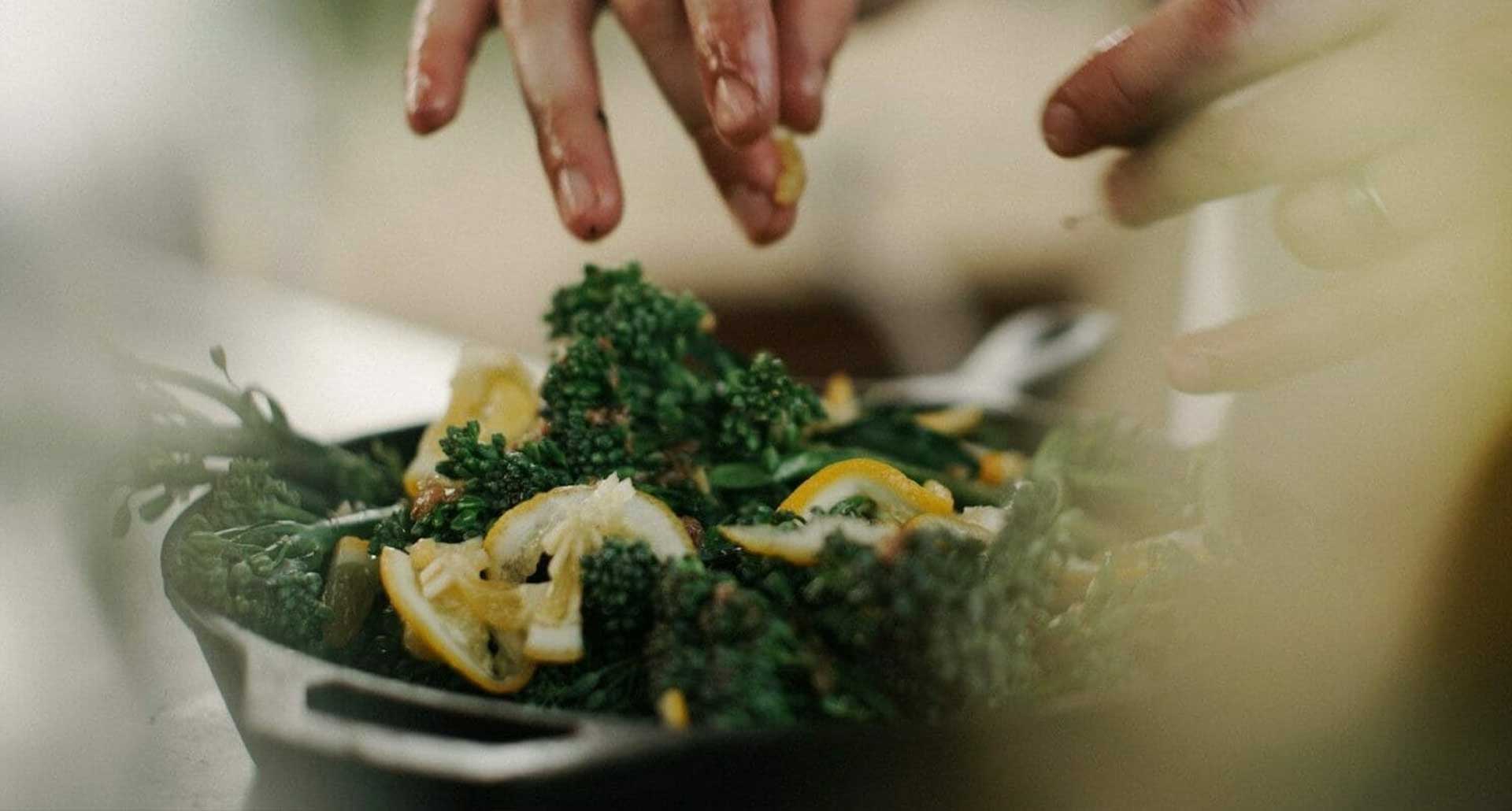 Cooking a healthy meal