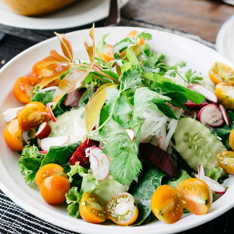 Nutrition meal on a table