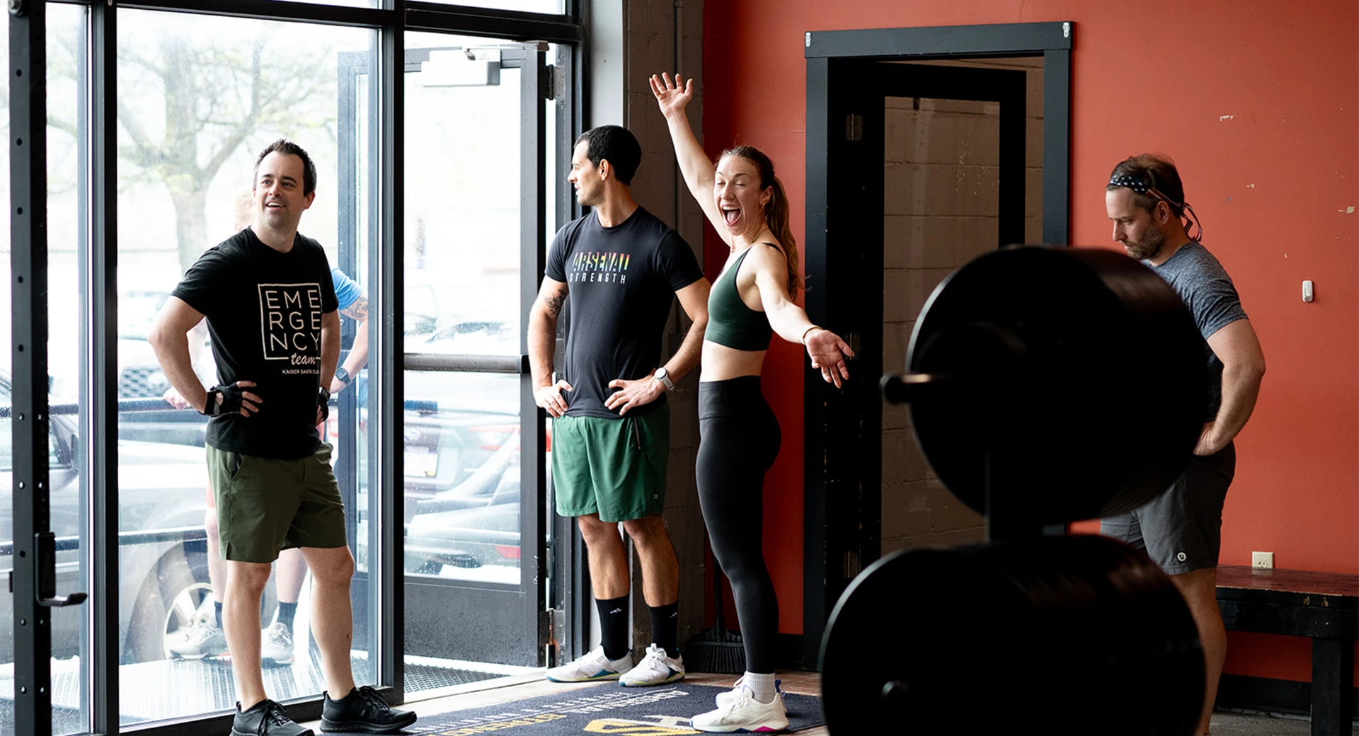 happy people training at Arsenal Strength happy people training at Arsenal Strength