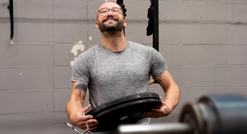 man working out at Arsenal Strength